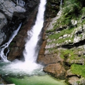 Savica Waterfall by Bohinj Lake