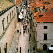 View of the old city from the walls, Dubrovnik